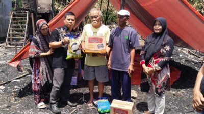Lurah Empoang Pimpin Aksi Donasi untuk Korban Kebakaran Belokallong, Wujud Solidaritas Warga
