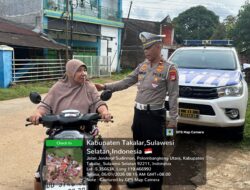 Sat Lantas Polres Takalar Turun ke Pasar Palleko, Atur Lalin hingga Edukasi Pengunjung
