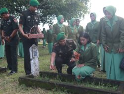 Sambut HUT ke-69 Korem 141 Toddopuli, Kodim 1426 Takalar Gelar Ziarah di TMP Polongbangkeng