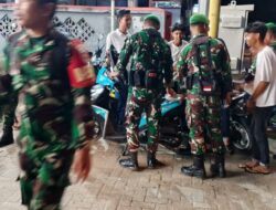 Perkuat Sinergi Jaga Kamtibmas di Takalar, Koramil 1426-05 Marbo Lakukan Patroli