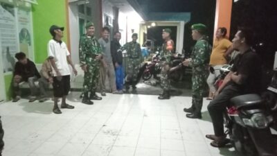Patroli Malam Koramil 1426-06/Mapsu, Perkuat Keamanan dan Kondusifitas Wilayah Takalar