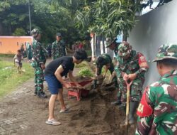 Koramil 1426-03/Galut Ajak Warga Aeng Towa Bersatu Wujudkan Lingkungan Bersih dan Sehat
