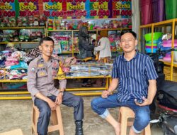 Antisipasi Pencurian hingga Uang Palsu, Bhabinkamtibmas Polsek Marbo Sambangi Toko Serba 35