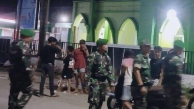 Koramil Pattallassang Turun Malam Hari, Patroli Gabungan Perkuat Keamanan Wilayah
