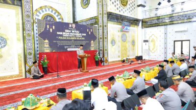 Polda Sulsel Peringati Isra Mi’raj 1447 H, Kapolda Soroti Iman Kuat dan Pelayanan yang Lebih Humanis
