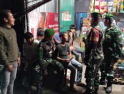 Jaga Wilayah Tetap Aman, Koramil Polut Turun Patroli Bersama Warga