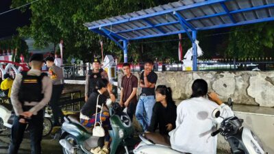 Patroli Blue Light Polres Takalar Intensifkan Pengamanan Malam, Pemuda Diingatkan Hindari Balap Liar