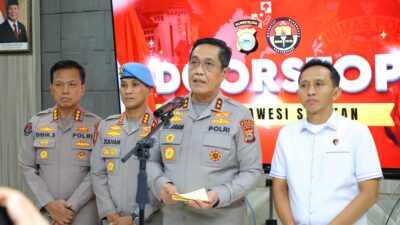 Doorstop Kapolda Sulsel Terkait Perkembangan Penyidikan Kasus Penganiayaan Bripda Dirja Pratama