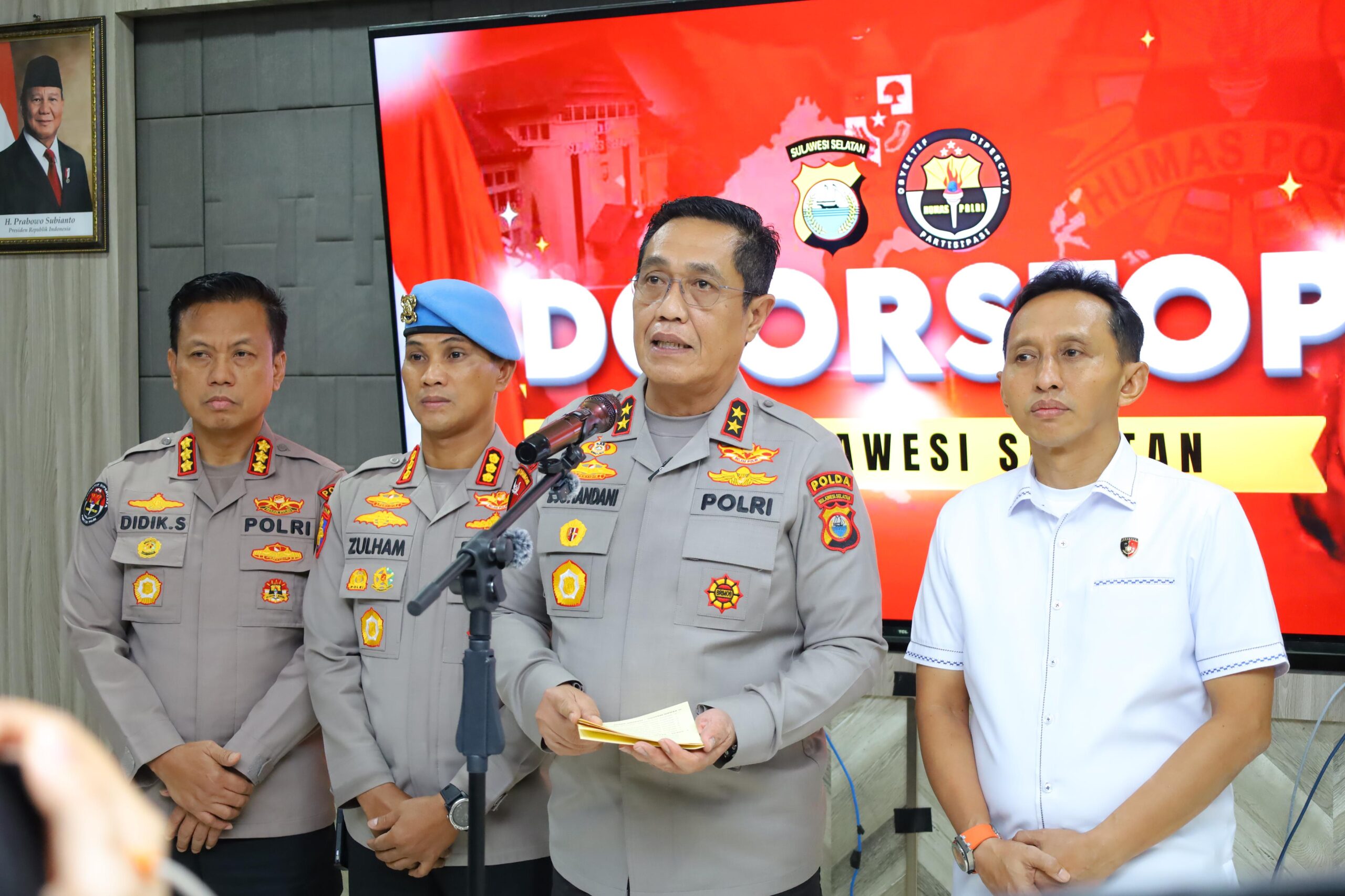 Doorstop Kapolda Sulsel Terkait Perkembangan Penyidikan Kasus Penganiayaan Bripda Dirja Pratama 1 IMG 20260226 WA0110 l Update Sulsel