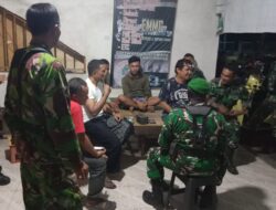 Koramil 1426-01 Polut Gandeng FKPPI dan Linmas Patroli Malam, Jaga Keamanan Polongbangkeng Utara