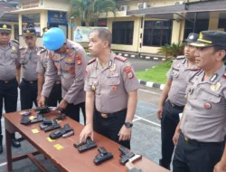 Polres Takalar Periksa Senjata Api Personel, Kapolres Tekankan Disiplin dan Pengawasan Ketat