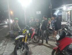 Personel Koramil Polut Gelar Patroli Bersama FKPPI, LINMAS, dan Tokoh Masyarakat