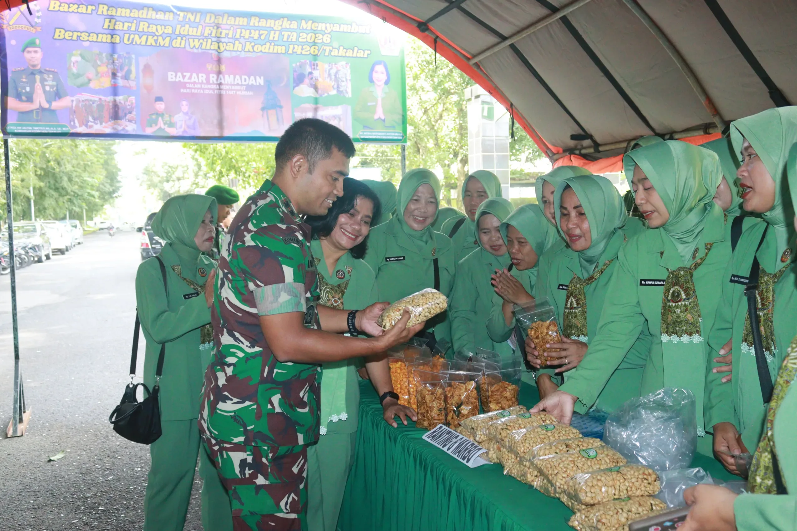 Kodim 1426 Takalar Bersama Pemda Gelar Bazar Ramadan Murah, Bantu Warga Penuhi Kebutuhan Jelang Idul Fitri