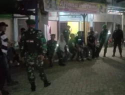 Koramil Polsel Bersama Komponen Masyarakat Gelar Patroli Gabungan, Jaga Kamtibmas Tetap Kondusif