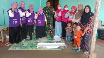 Babinsa Koramil Polut Intens Dampingi Kegiatan Posyandu, Upaya Cegah Stunting di Takalar