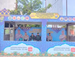 TNI–Polri Bersama Instansi Terkait Pantau Arus Mudik Lebaran di Pos Pam Ketupat Takalar