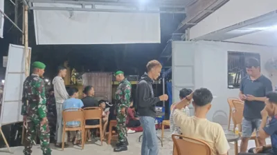 Personel Koramil Galesong Bersama Komponen Pendukung Patroli Bersama
