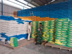 Koramil Polut Intensif Pantau Gudang Bulog, Stok Beras Takalar Dipastikan Aman Jelang Idulfitri