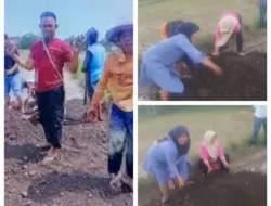 Warga Banrimanurung Perbaiki Jalan Rusak, Sindir Pemkab Jeneponto