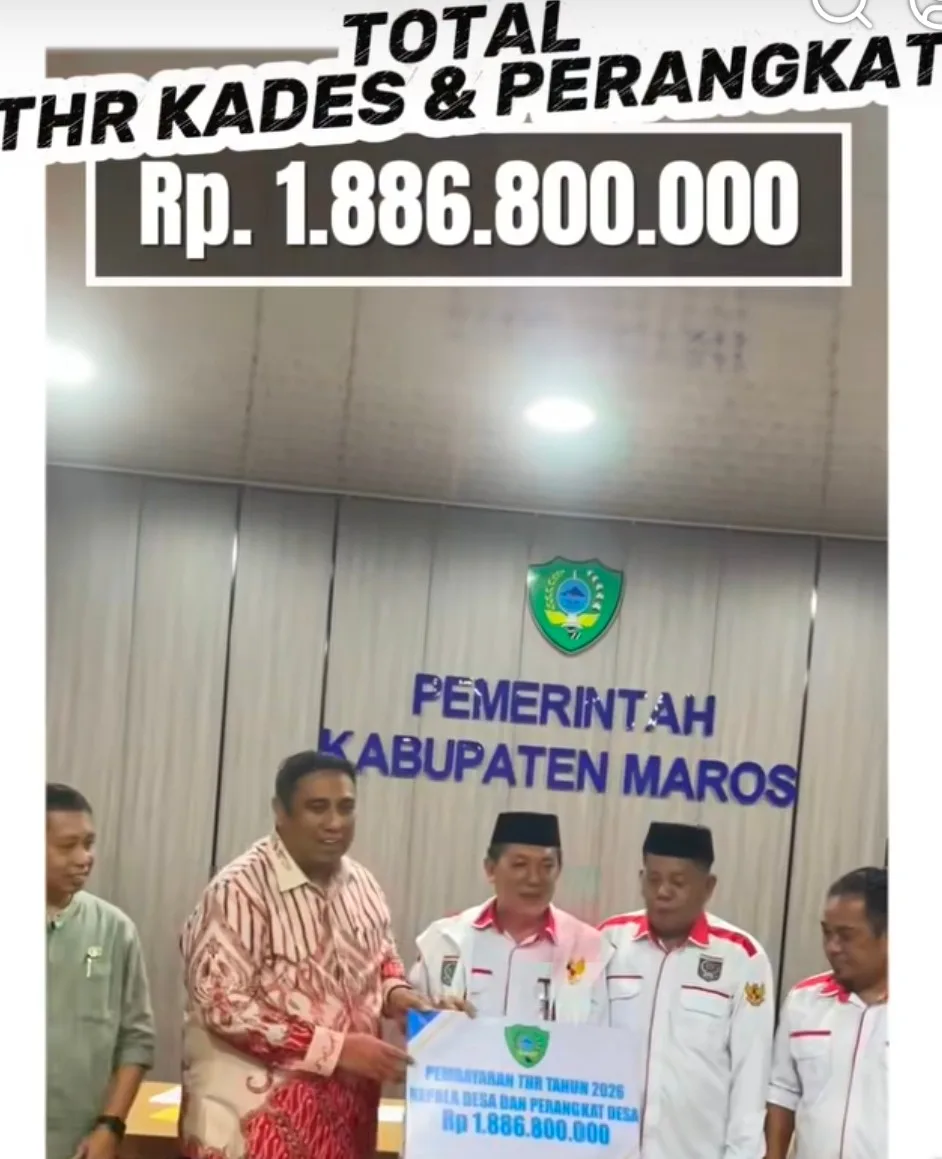 Bupati Maros Beri THR untuk Kepala Desa, Kades di Takalar Bandingkan Tingkat Kepedulian Pemerintah