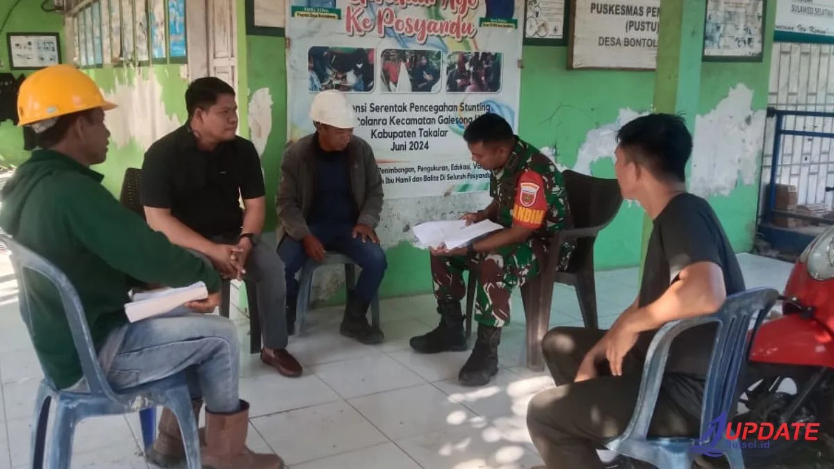 Dandim 1426 Takalar Turun Langsung Awasi Proyek KDKMP, Pastikan Pembangunan Berjalan Tanpa Hambatan