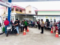 Patroli SPBU, Polisi Pastikan Distribusi BBM di Galesong Selatan Tetap Lancar