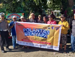 Satlantas Takalar Edukasi Warga di Pasar Lengkese, Gaungkan Tertib Lalu Lintas Lewat “Mappatabe”