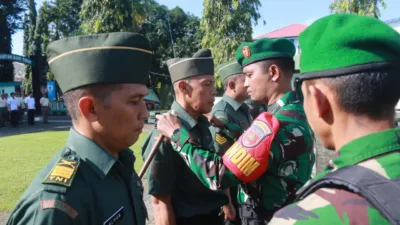 Dandim 1426 Takalar Pimpin Acara Korp Raport Kenaikan Pangkat Periode 1 April 2026