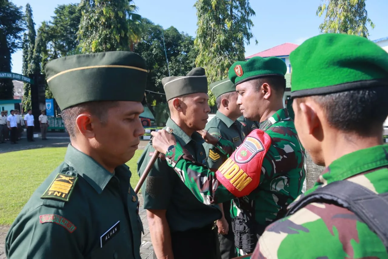 Dandim 1426 Takalar Pimpin Acara Korp Raport Kenaikan Pangkat Periode 1 April 2026