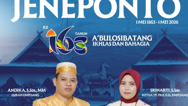 Empoang Semarakkan HUT ke-163 Jeneponto, Usung Semangat A’BULOSIBATANG untuk Daerah yang Lebih Maju