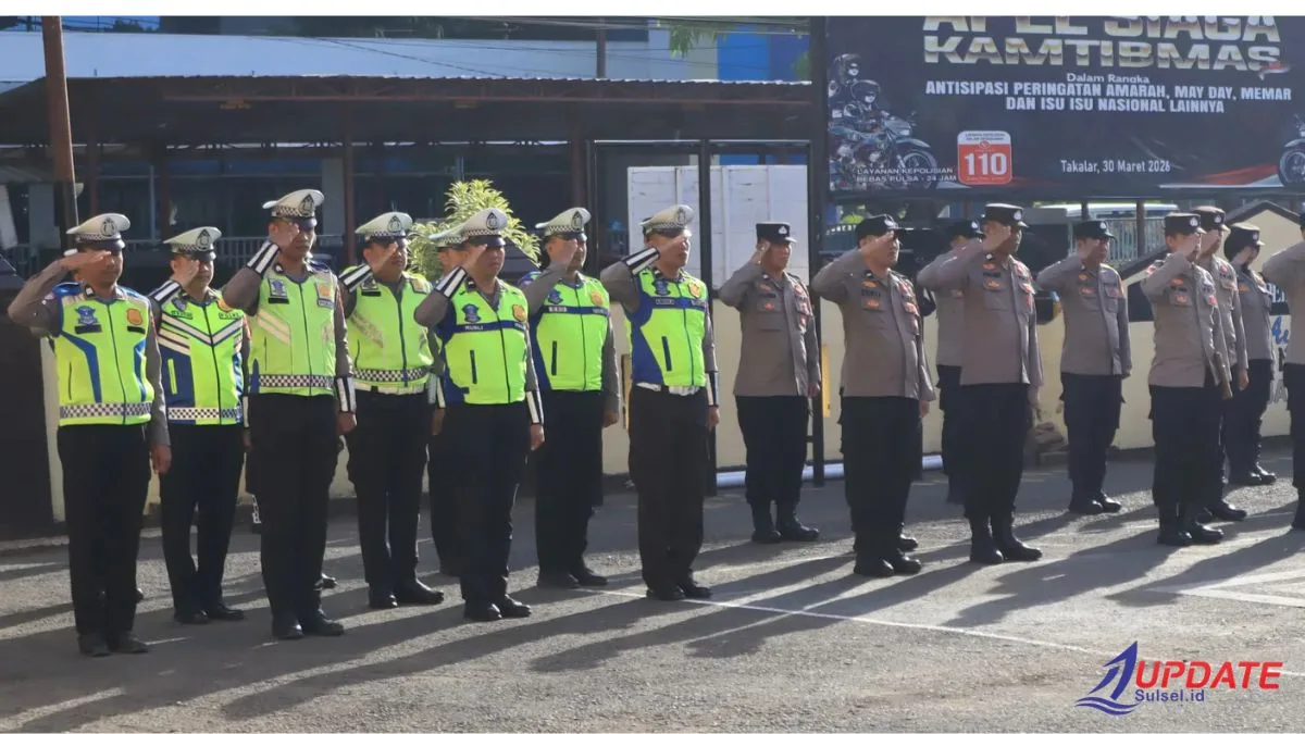 Kapolres Takalar Tekankan Profesionalisme dan Disiplin dalam Apel Pagi