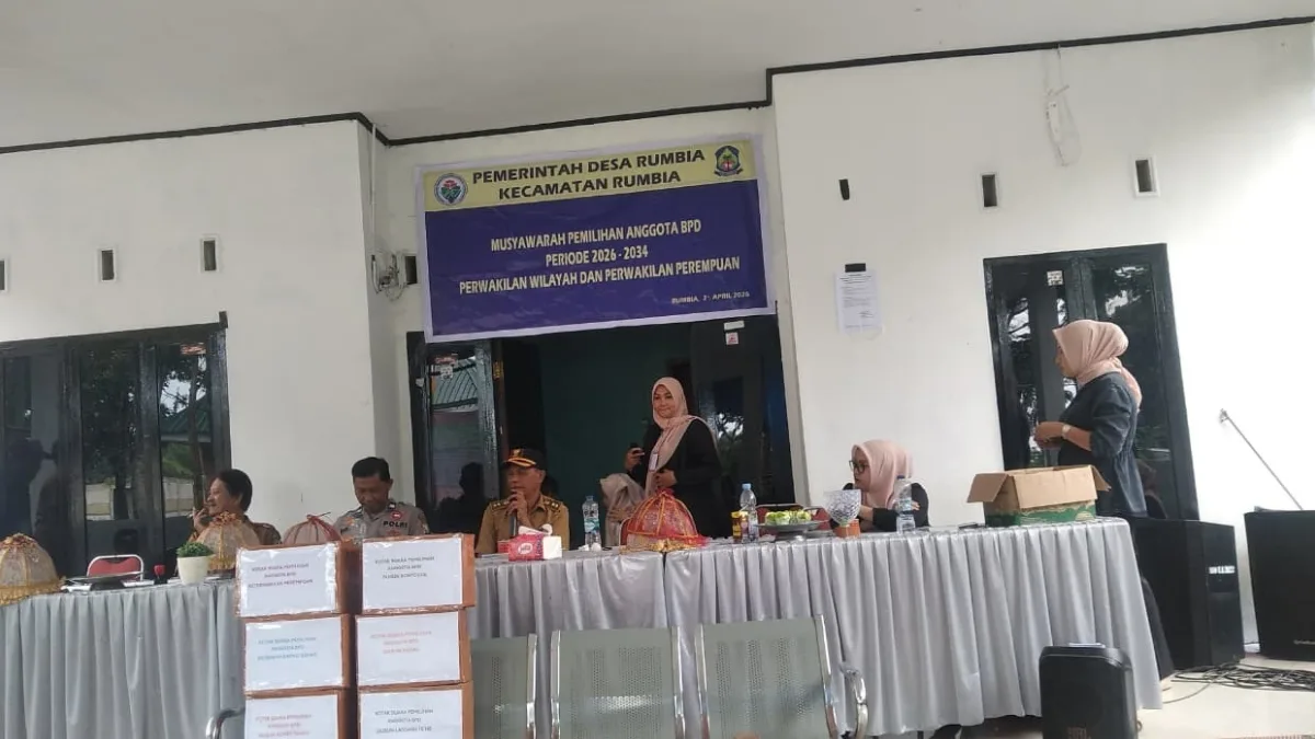 Musyawarah Pemilihan Anggota BPD Desa Rumbia 2026–2034 Berlangsung Demokratis, Kades Tekankan Sinergi dan Transparansi