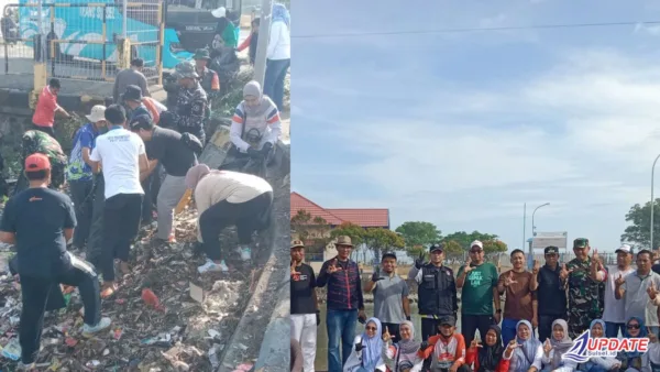Sinergi Hebat di Dermaga Galesong, TNI dan Pemerintah Kompak Bersihkan Sampah Pesisir