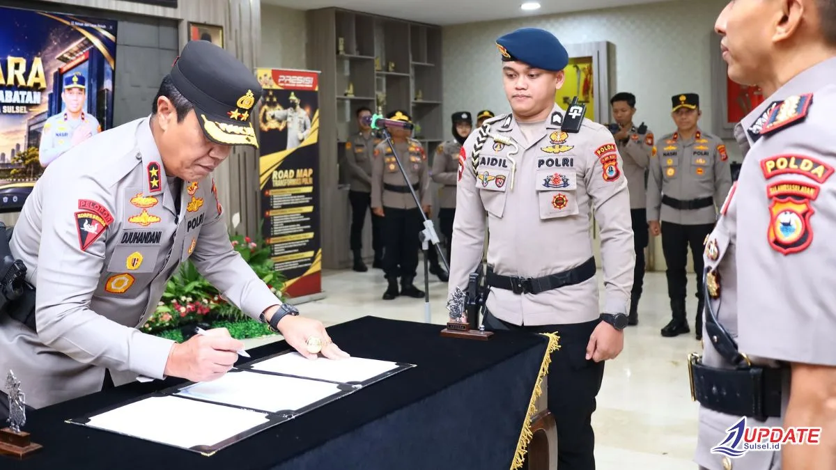 Penyerahan Jabatan Dirreskrimum Polda Sulsel, Kapolda Sampaikan Terima Kasih atas Dukungan dan Kinerja Selama Bertugas