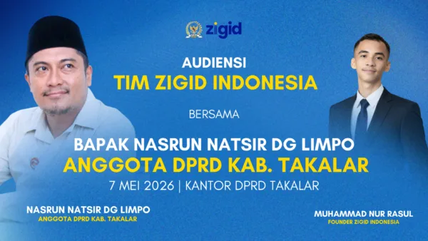 Zigid Indonesia Siap Audiensi dengan DPRD Takalar, Bahas Kolaborasi Pemuda dan Literasi Digital