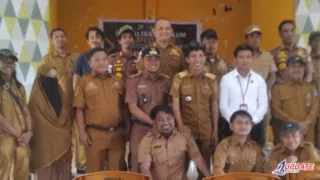 Camat Bangkala dan Kanit Tipikor Polres Jeneponto Dorong Transparansi Dana Desa 2026