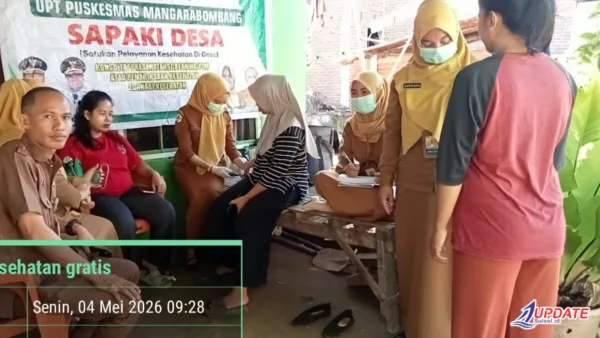 Kapus Marbo Tinjau Langsung SAPAKI Desa, Warga Banggae Antusias Ikuti Layanan Kesehatan Gratis