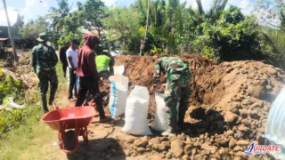 Kodim 1426/Takalar Mulai Lakukan Pembongkaran Jembatan Pasuleang II, percepat Pembangunan Akses Penghubung Warga