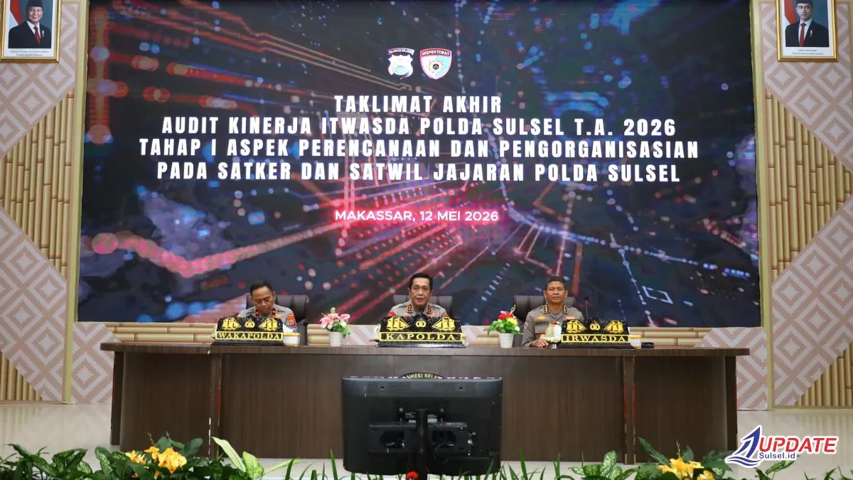 Taklimat Akhir Audit Kinerja Itwasda Polda Sulsel Tahap I T.A. 2026, Kapolda Tekankan Perbaikan dan Akuntabilitas Kinerja 1 Taklimat Akhir Audit Kinerja Itwasda Polda Sulsel Tahap I T.A. 2026, Kapolda Tekankan Perbaikan dan Akuntabilitas Kinerja