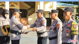 Pengabdian Berbuah Pangkat, Polres Takalar Apresiasi Personel Berprestasi dan Penggerak Sosial