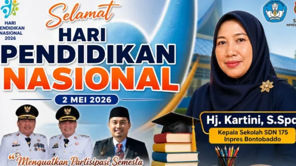 Semangat Hardiknas 2026, Kepala SDN 175 Bonto Baddo Ajak Wujudkan Pendidikan Berkualitas dan Berkarakter