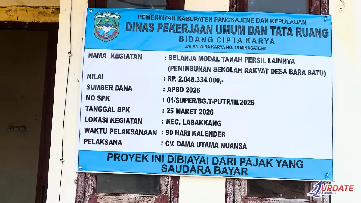 GARDA 08 Sulsel Soroti Proyek Penimbunan Sekolah Rakyat di Desa Bara Batu, Progres Diduga Baru 60 Persen Jelang Batas Waktu Pekerjaan 1 Dinas PU Pangkep 20260601 175017 0000 l Update Sulsel