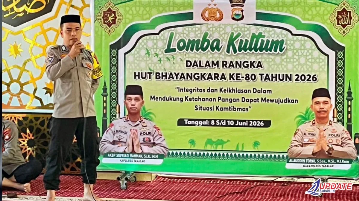 Lomba Kultum HUT Bhayangkara ke-80, Polres Takalar Tanamkan Nilai Integritas dan Keikhlasan 1 HUT Bhyangkara 20260609 130918 0000 l Update Sulsel