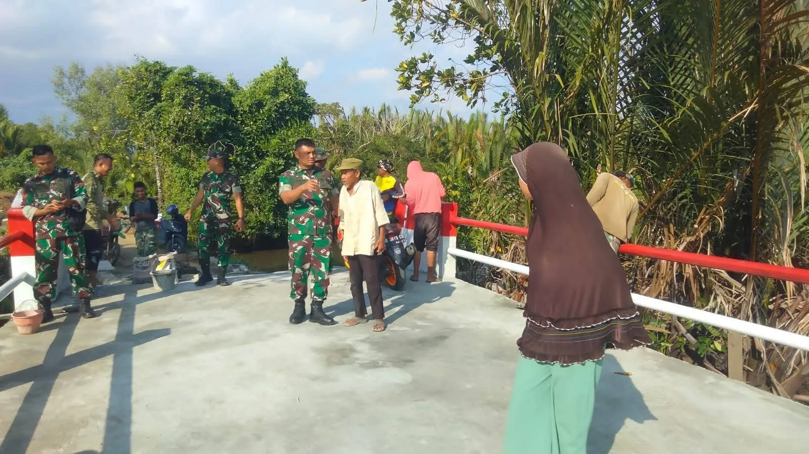 Kunjungan Dandim 1426 Takalar dalam Pengecekan Pembangunan Jembatan Garuda Merah Putih 1 IMG 20260630 WA0079 l Update Sulsel