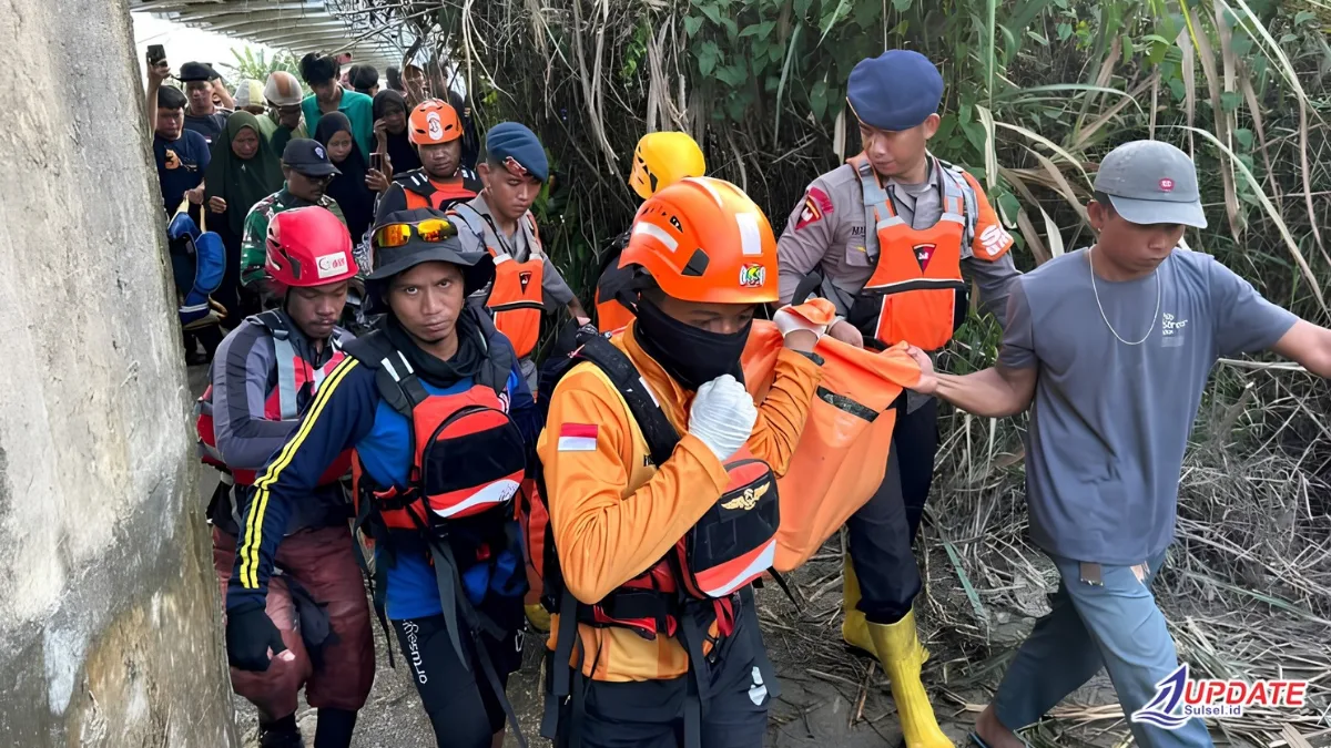Dua Hari Pencarian, Tim SAR Temukan Korban Hanyut di Luwu Utara dalam Kondisi Meninggal 1 Tim SAR Temukan Korban Hanyut di Luwu Utara 20260616 215334 0000 l Update Sulsel
