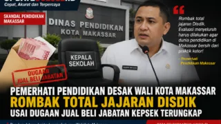 Terungkap Dugaan Jual Beli Jabatan Kepsek, Pemerhati Pendidikan Desak Wali Kota Makassar Rombak Total Jajaran Disdik