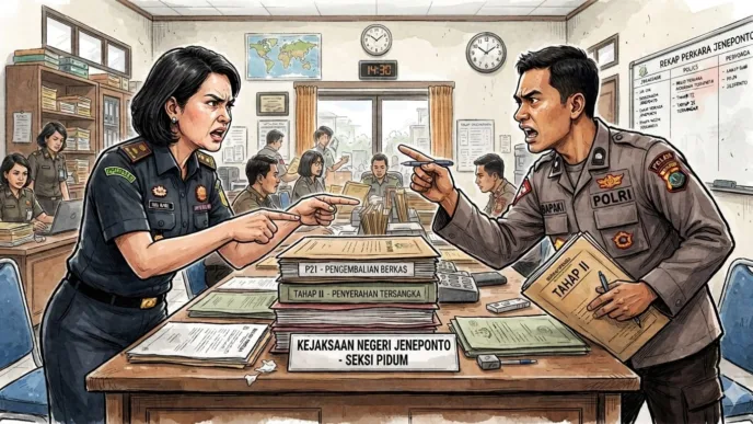 Kejari Jeneponto Tegaskan Perkara Sudah P21, Tahap Penuntutan Tertunda karena Tersangka dan Barang Bukti Belum Diserahkan