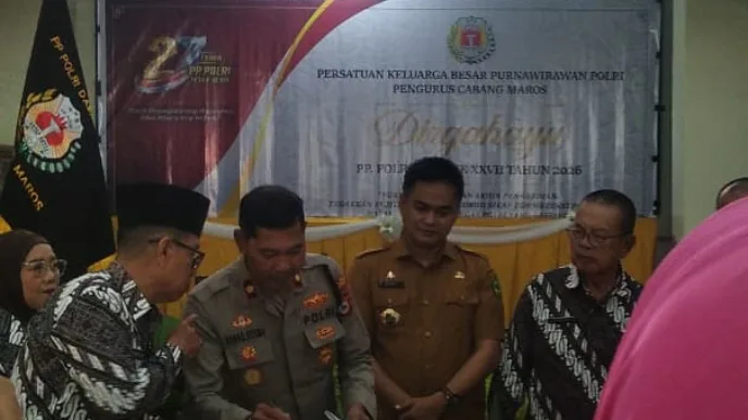 HUT PP Polri ke-27, PKB Purnawirawan Polri Cabang Maros Perkuat Silaturahmi dan Kebersamaan