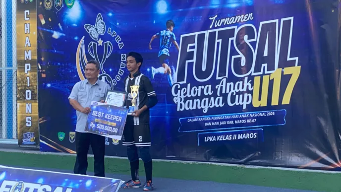 KONI Maros Apresiasi Turnamen Futsal U-17 “Gelora Anak Bangsa”, Jadi Ajang Pembinaan Atlet Muda