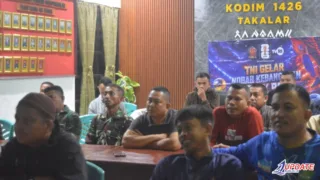 Dandim 1426 Takalar: Nobar Kebangsaan Piala Dunia 2026, Perkuat Kebersamaan TNI dan Masyarakat